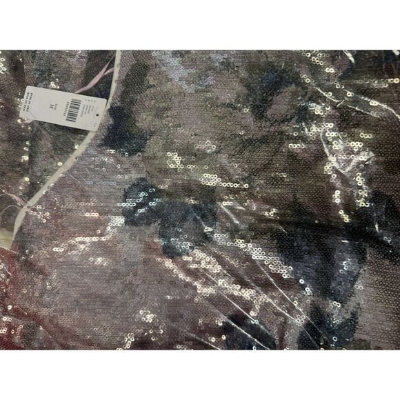 Nwt Anthropologie Porridge One-Shoulder Floral Sequin Maxi Dress Sz M - Picture 5 of 7